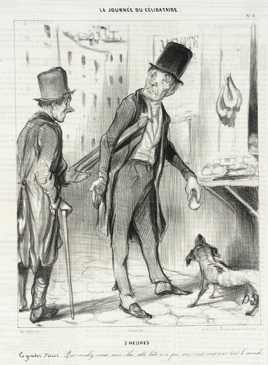 Klokken 2 - Azors mellommåltid av Honoré Daumier