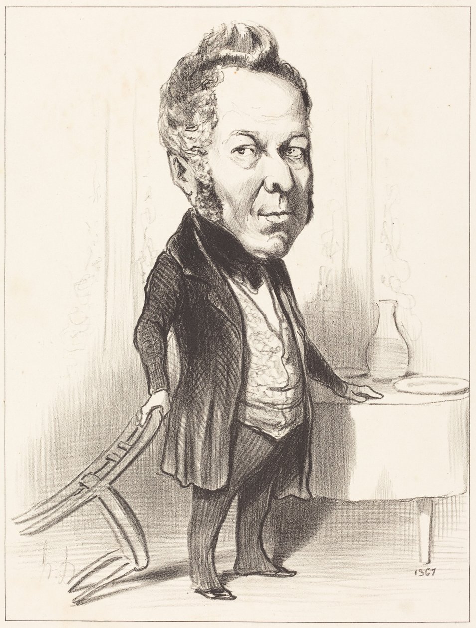 A.P.F. Deslongrais av Honoré Daumier