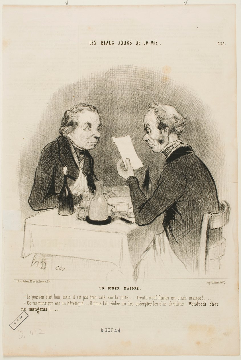 Et lett måltid av Honoré Daumier