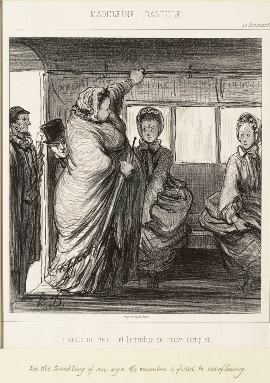 En liten ting, ingenting - og omnibussen er full av Honoré Daumier