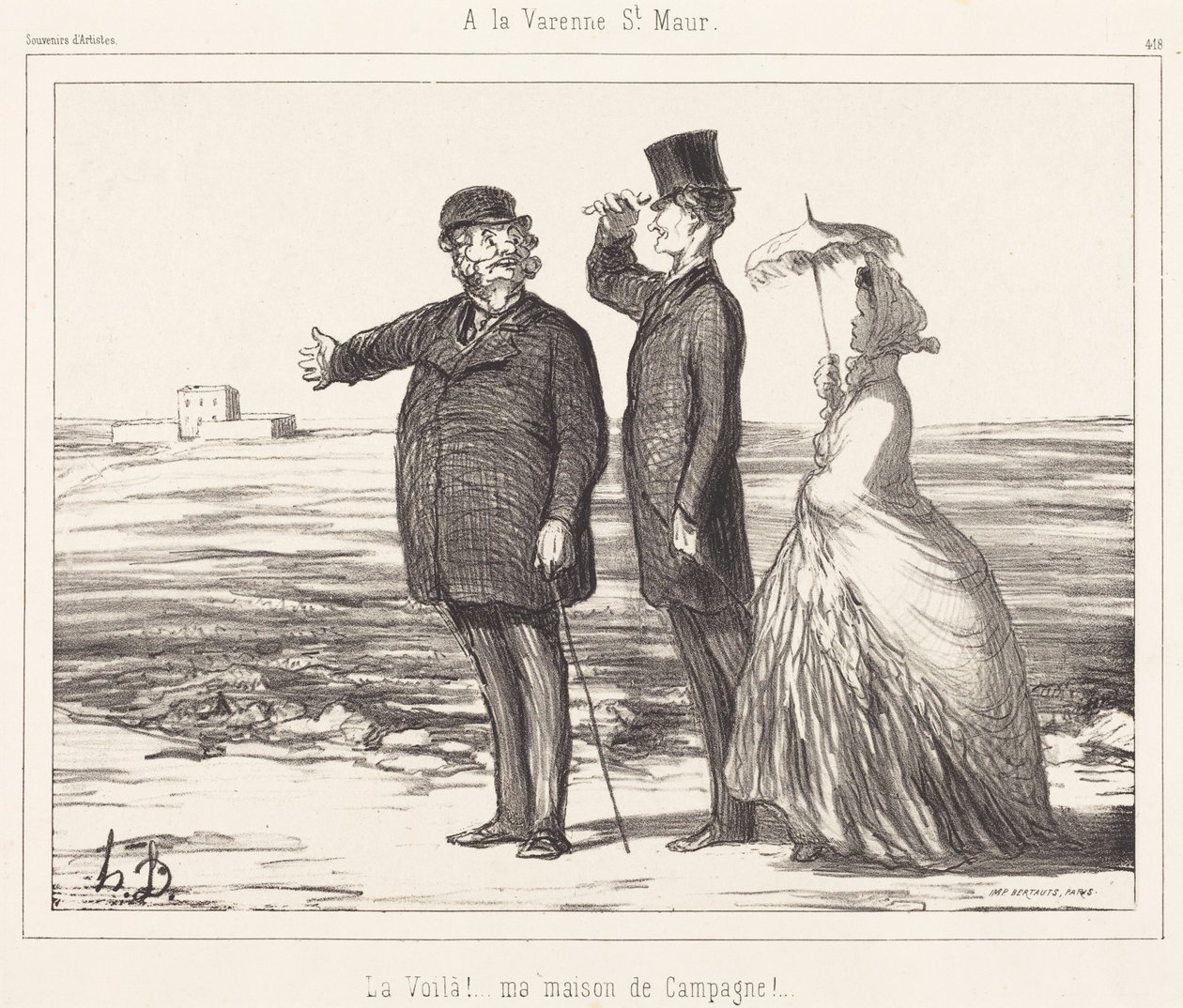 I Varenne-Saint-Maur av Honoré Daumier