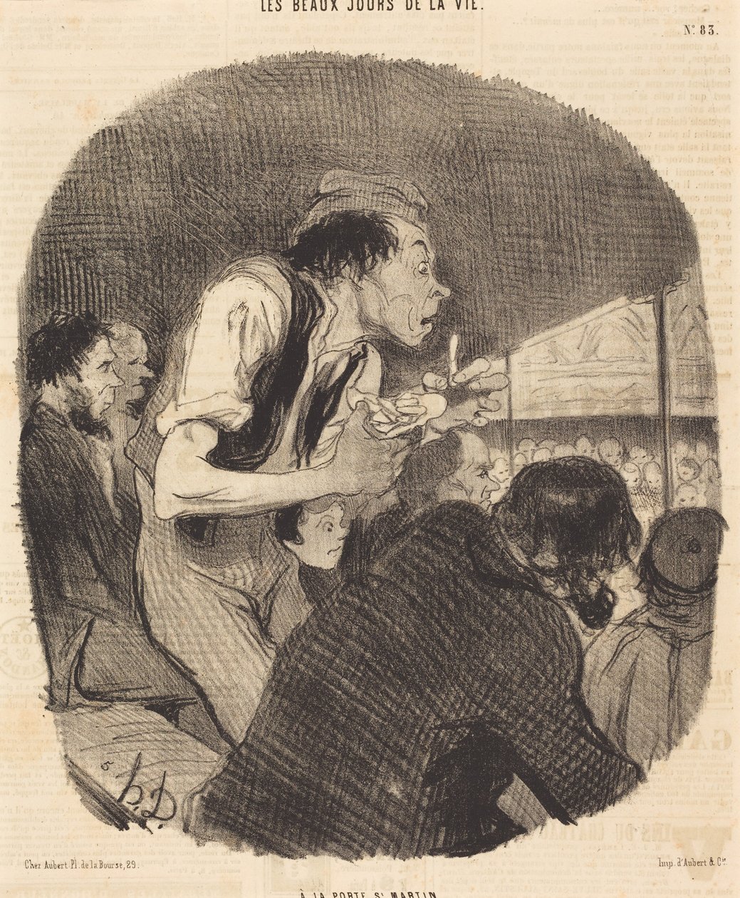 Ved Porte Saint-Martin av Honoré Daumier