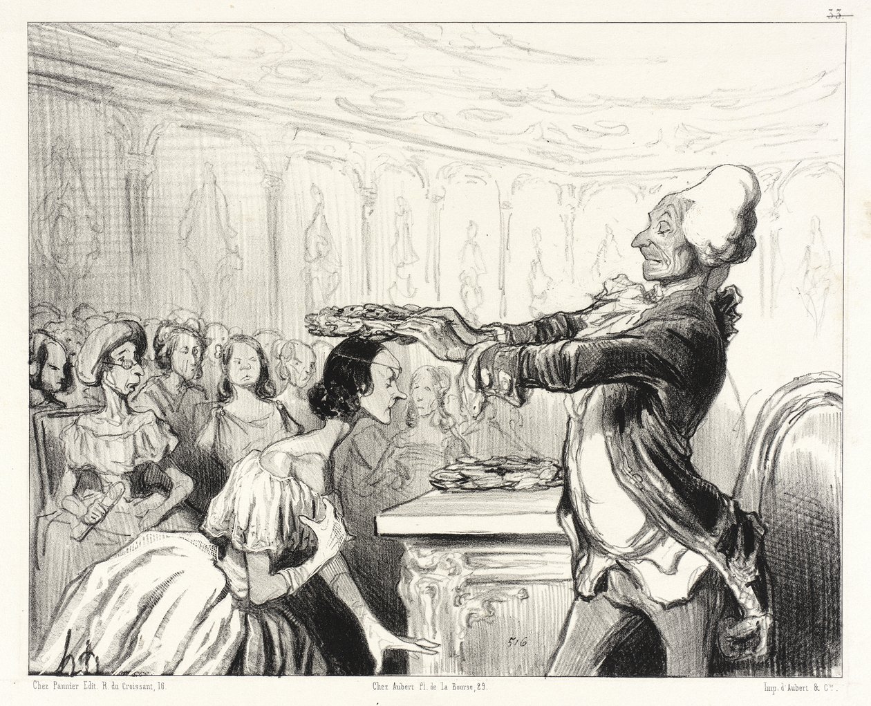 Kvinnenes akademi av Honoré Daumier