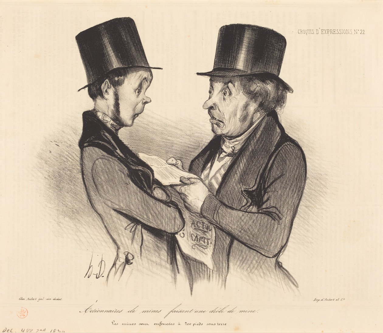 Gruveaksjonærer... av Honoré Daumier