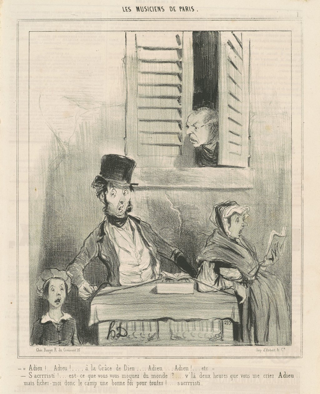 Ha det! ... Ved Guds nåde ... av Honoré Daumier