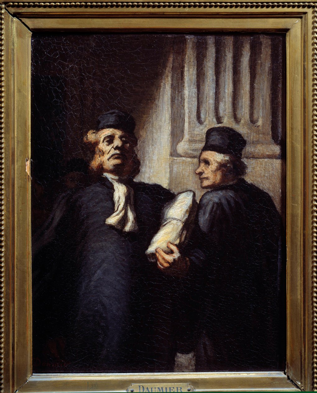 Etter høringen, begge advokater. Maleri av Honore Daumier (1808 - 1879) av Honoré Daumier