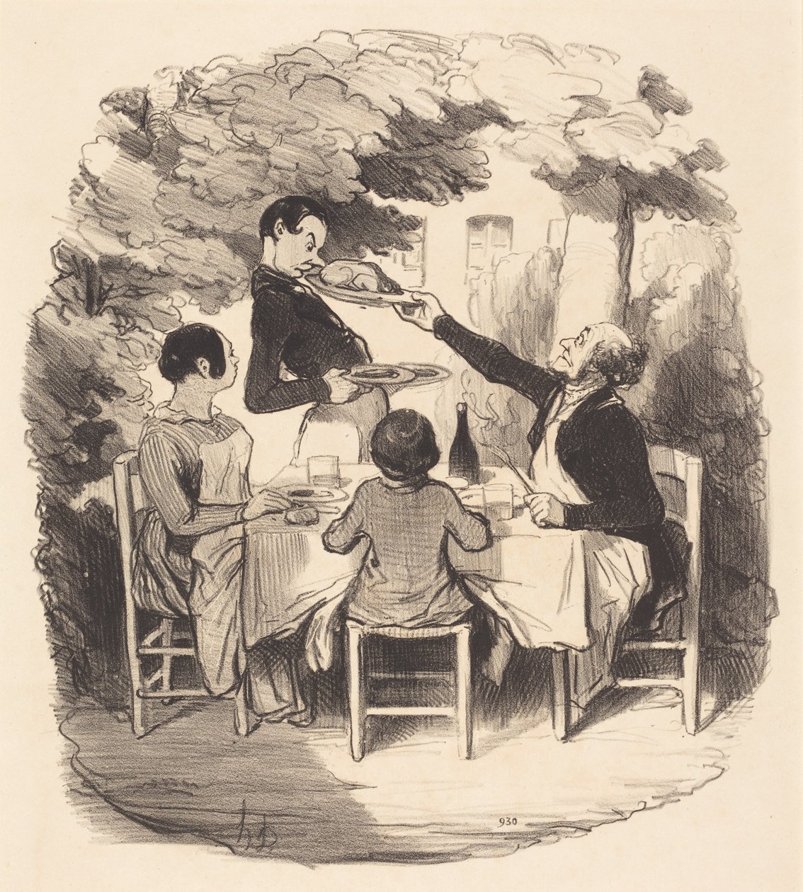Ah! det er ferskt... men ikke sant, gutt... av Honoré Daumier