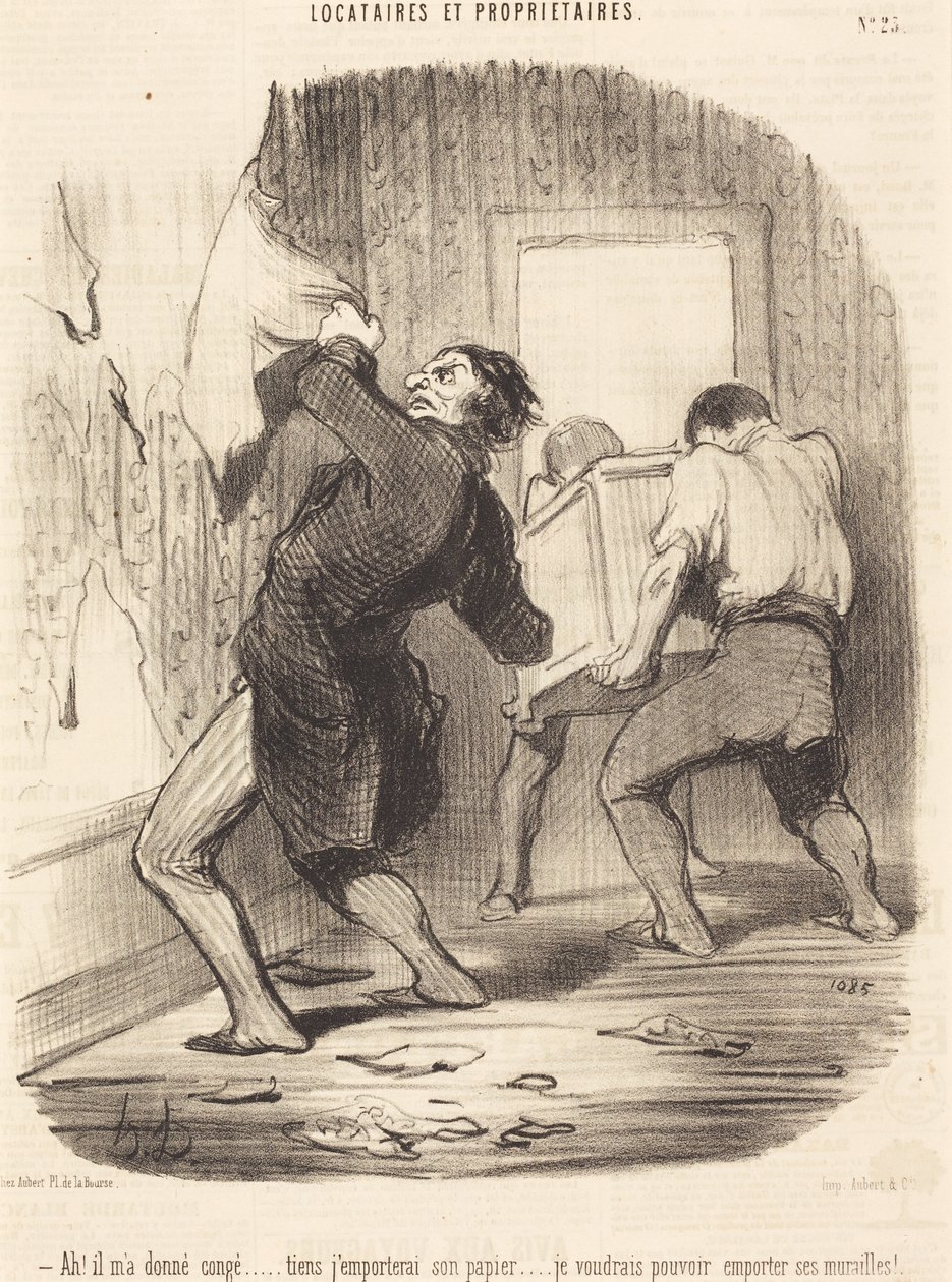 Akk! Han har sagt meg opp... av Honoré Daumier