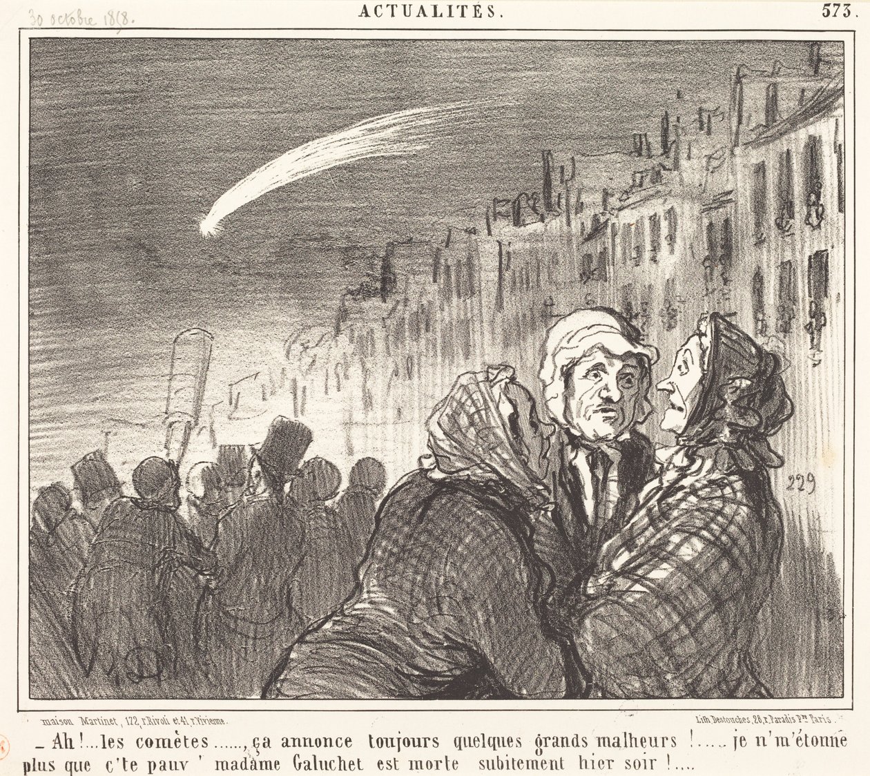 Ah!... kometene... av Honoré Daumier