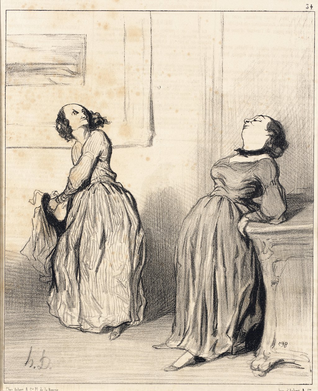 Ah! De synes at min siste roman ikke helt er... av Honoré Daumier