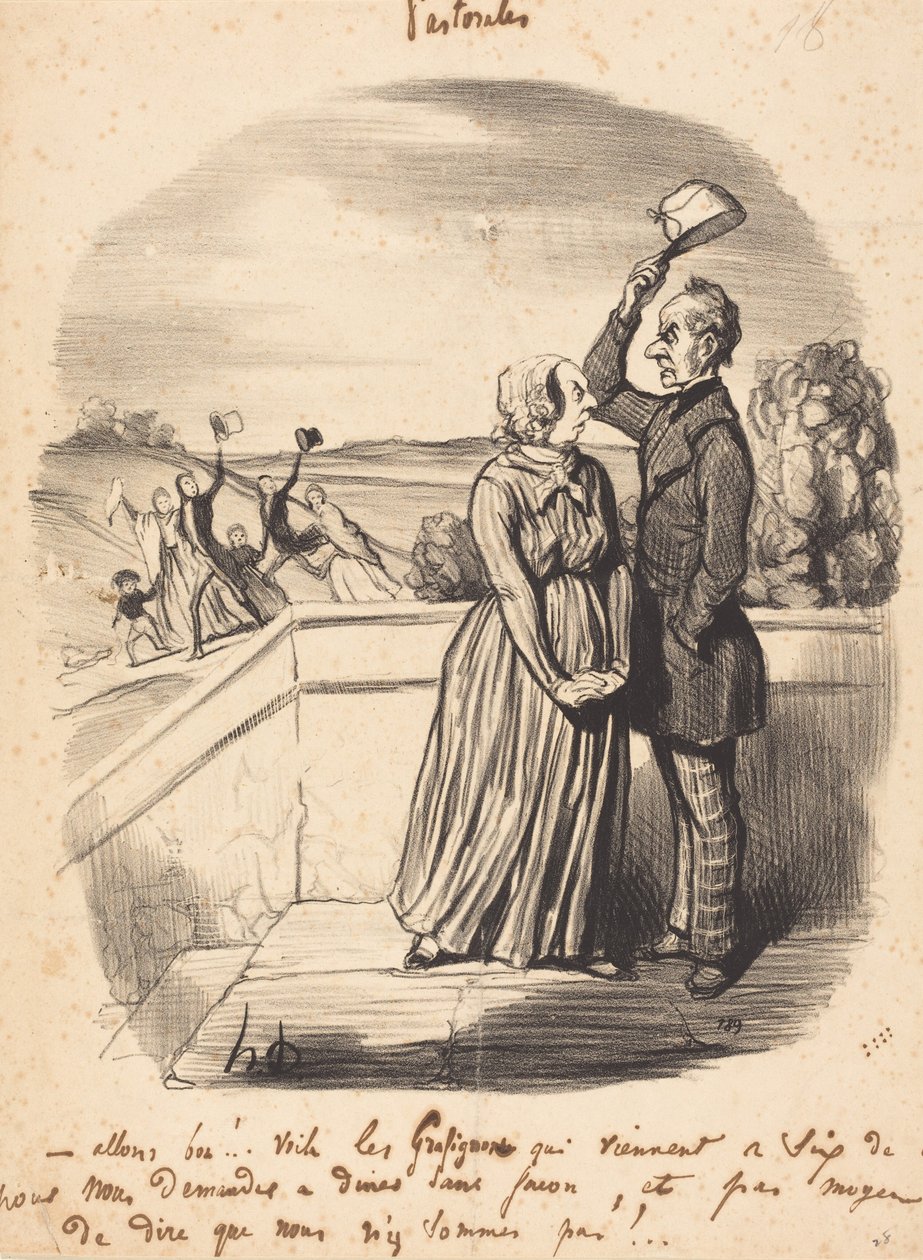 Jaha!... Her kommer klotterene... av Honoré Daumier