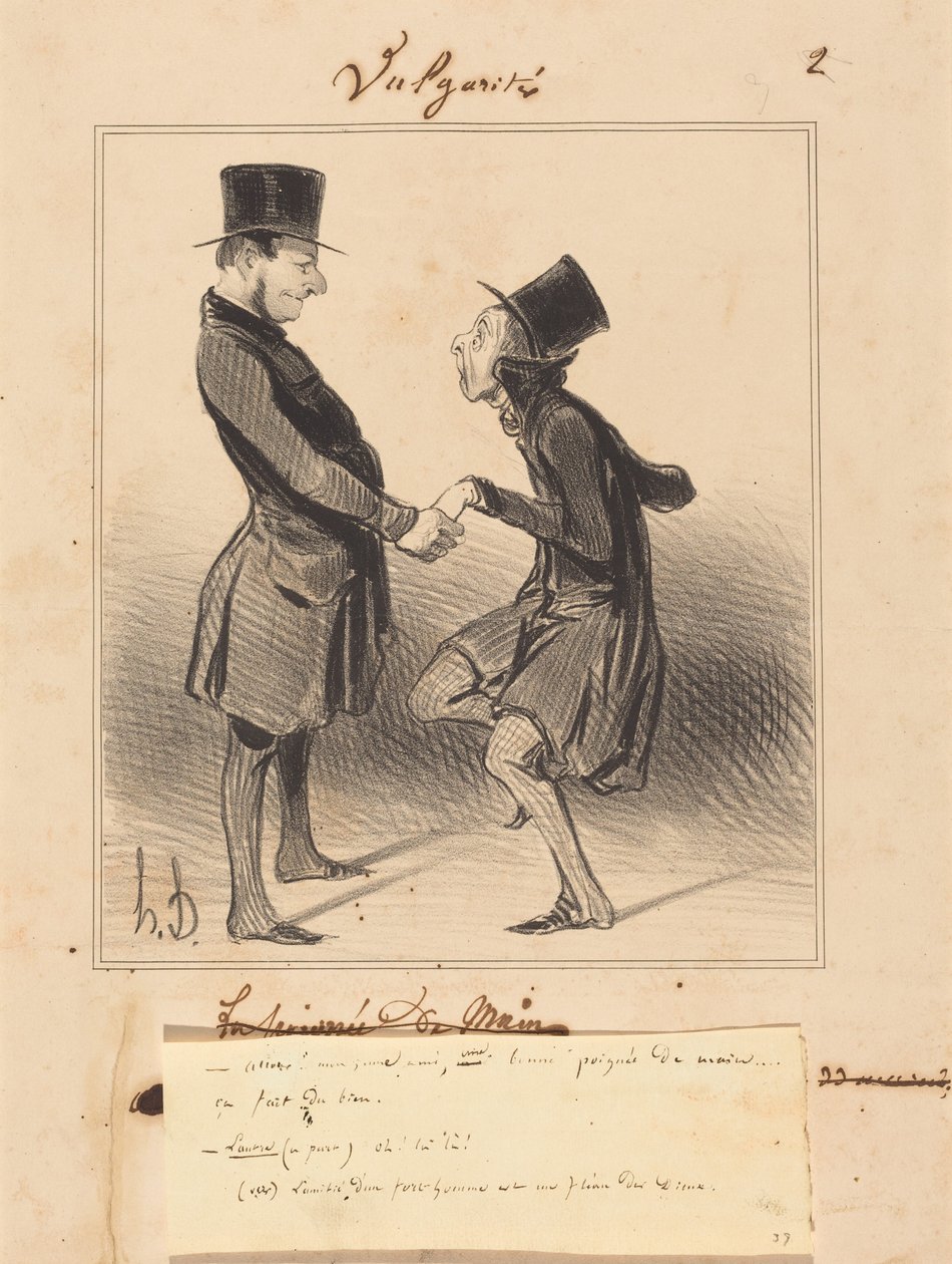 Kom igjen! Min unge venn, et godt håndtrykk... av Honoré Daumier