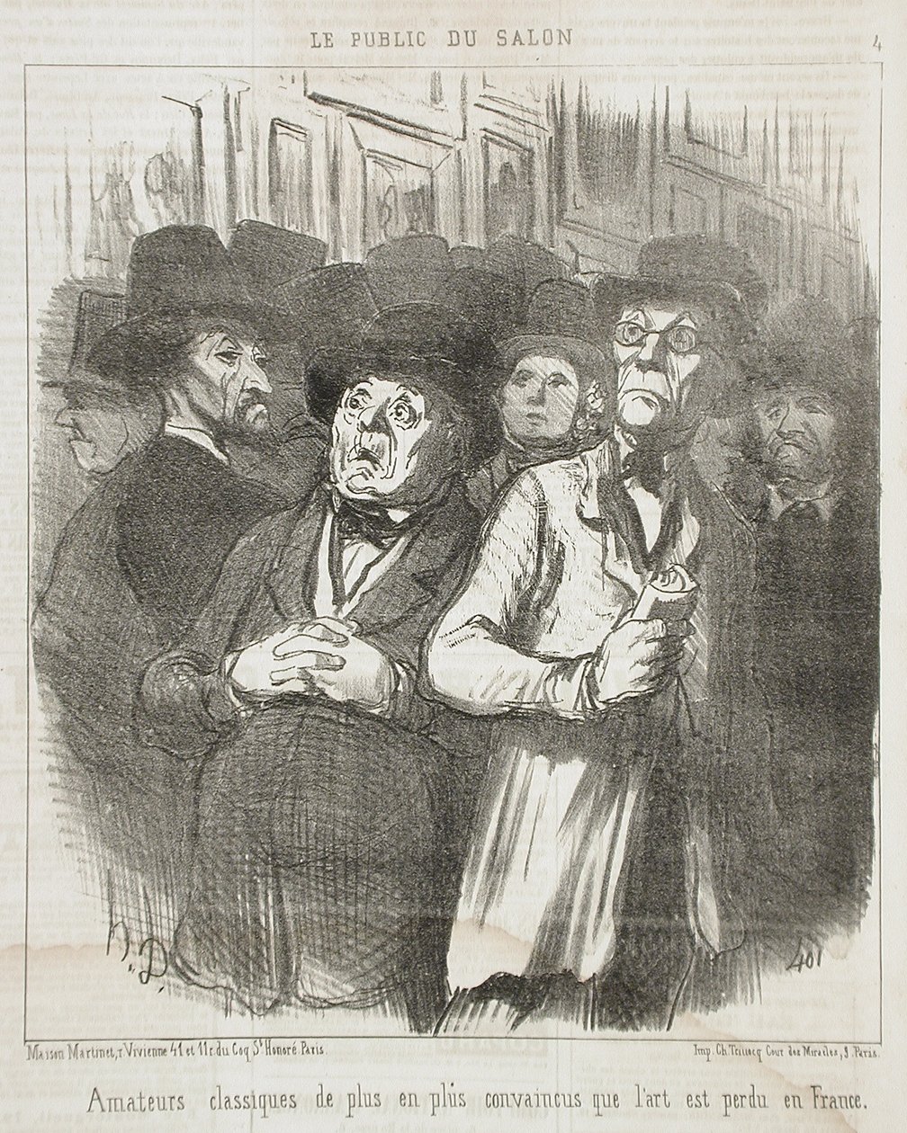 Klassiske amatører... overbevist... av Honoré Daumier