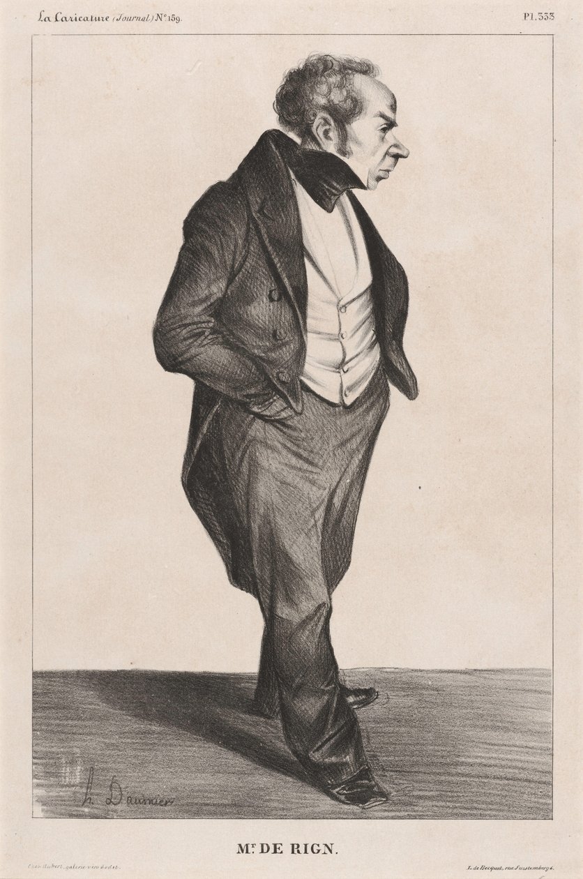 Admiral de Rigny av Honoré Daumier