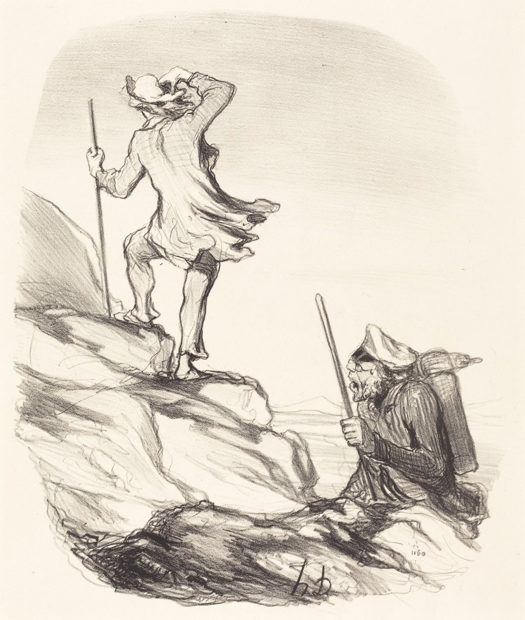 Ser du et sivilisert sted... av Honoré Daumier