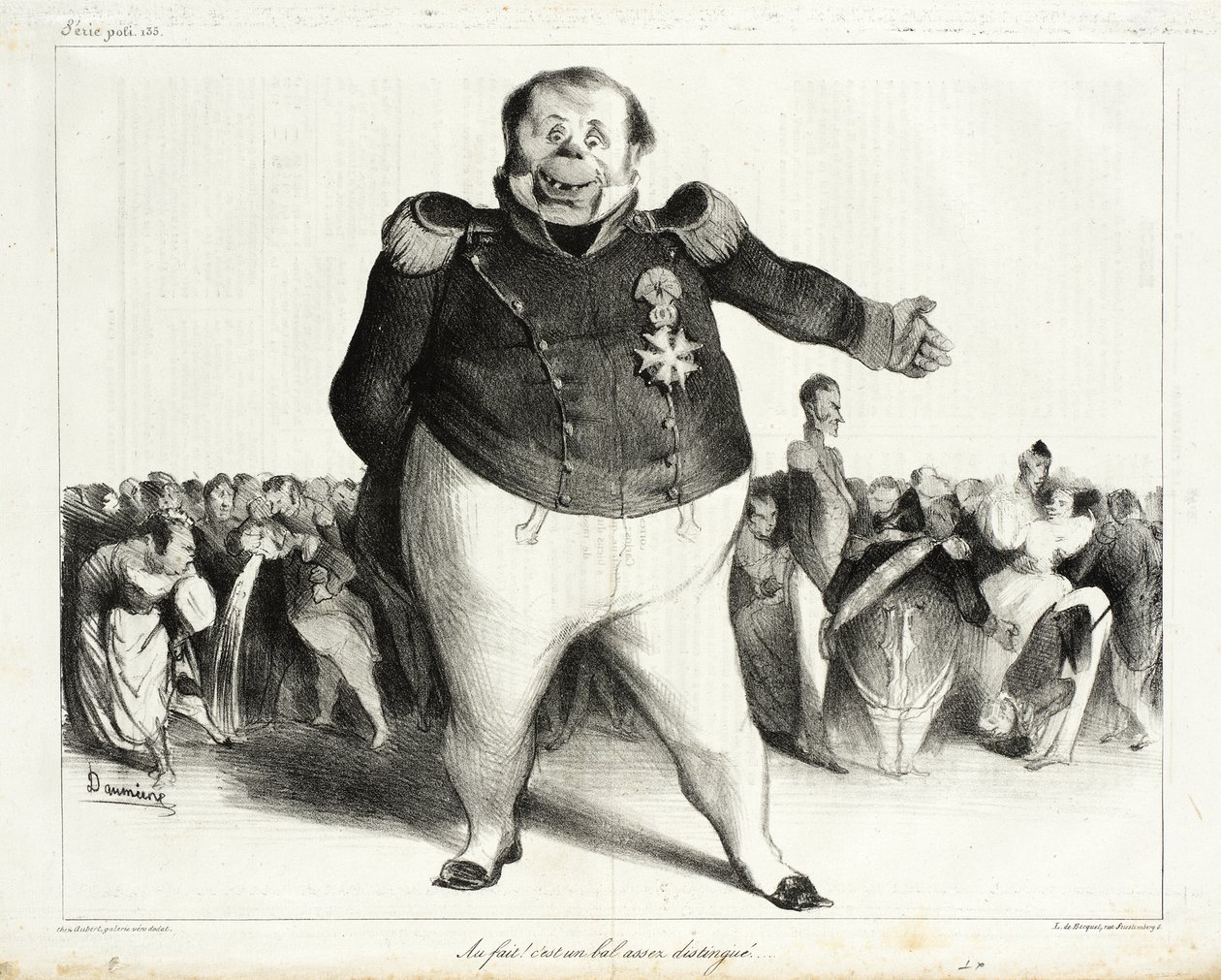 Sannelig! Dette er et ganske fornemt ball! av Honoré Daumier