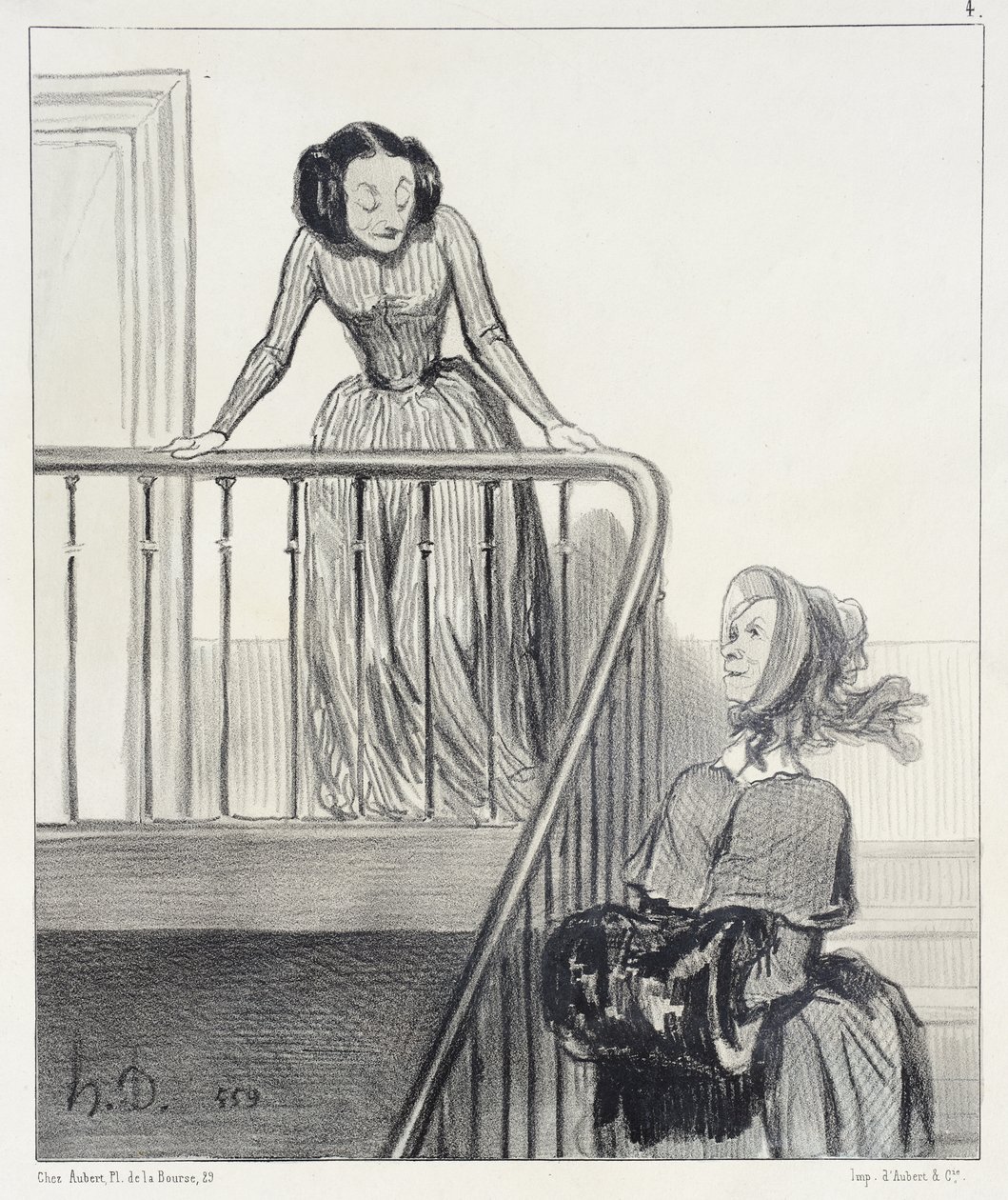 Farvel, Ofelia!... av Honoré Daumier