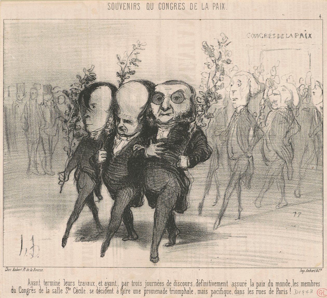 Etter å ha fullført arbeidet sitt... av Honoré Daumier