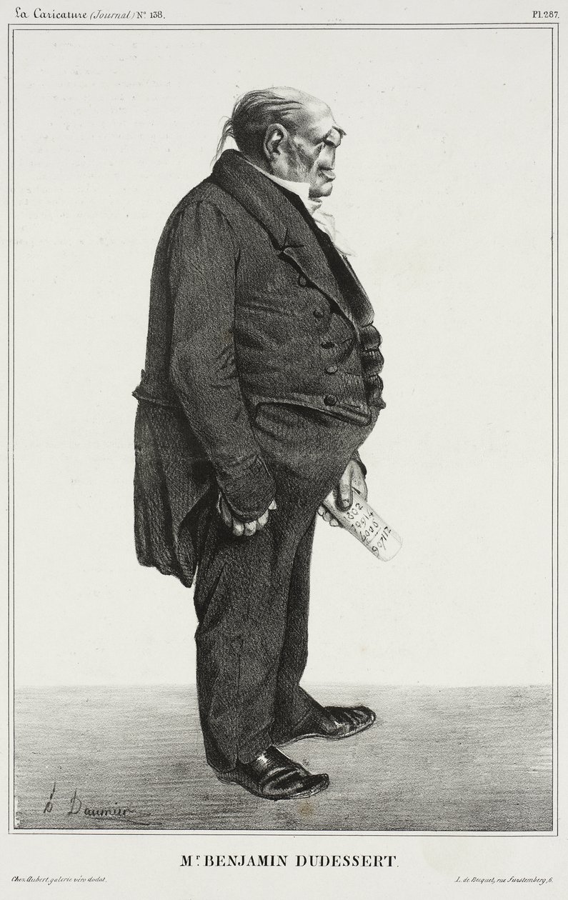 Benjamin Dudessert av Honoré Daumier