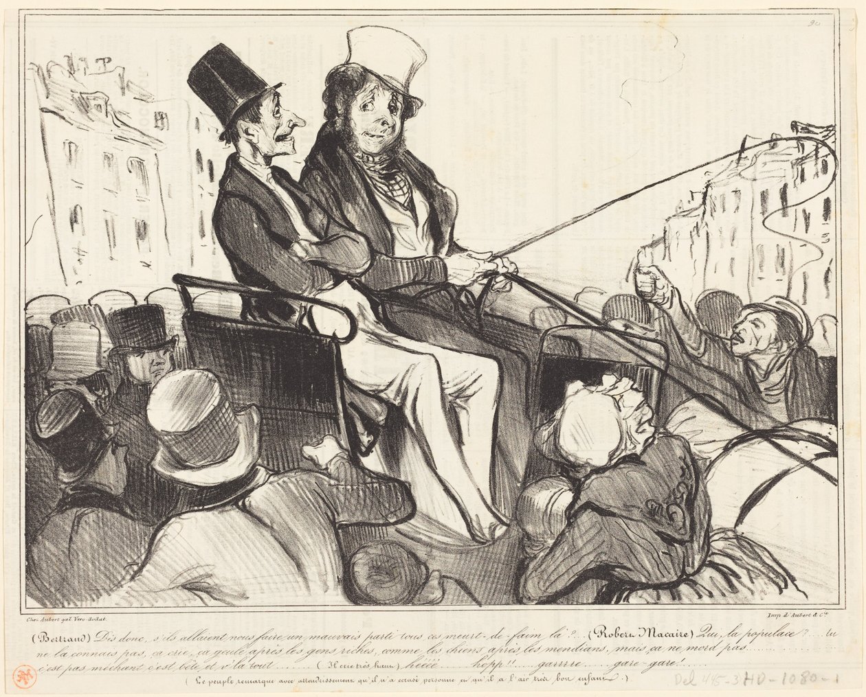 Bertrand, hør her, tenk om de skulle gjøre oss... av Honoré Daumier