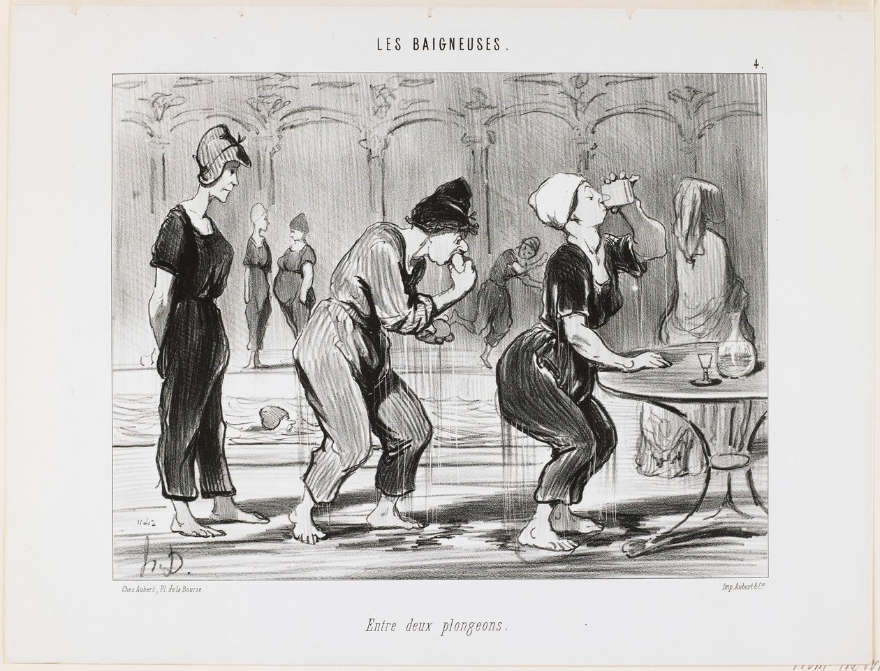Mellom to bad av Honoré Daumier