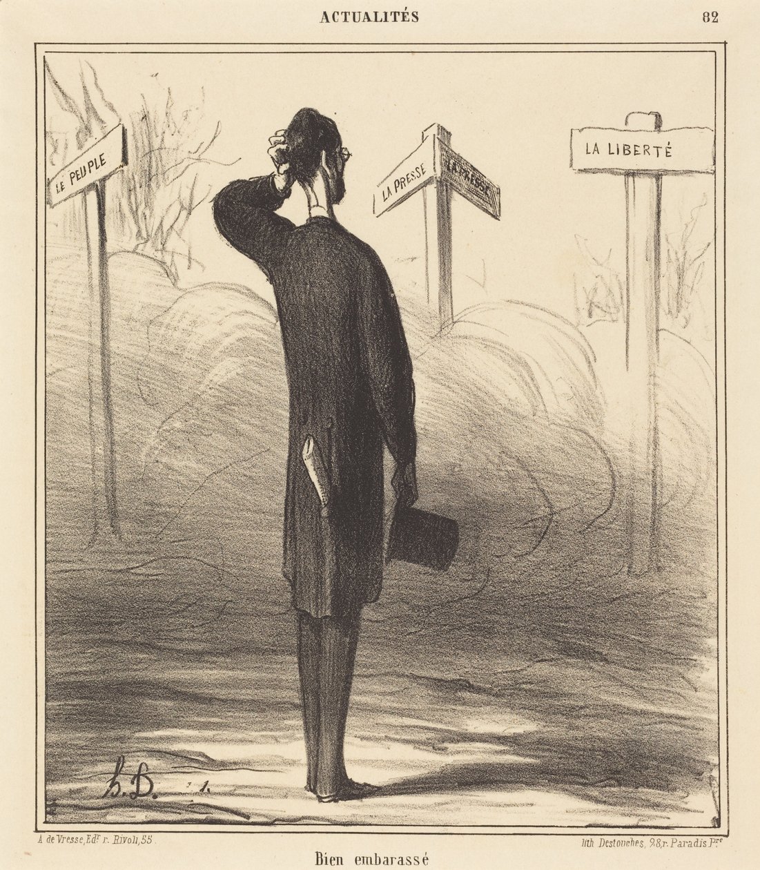 Svært forlegen av Honoré Daumier
