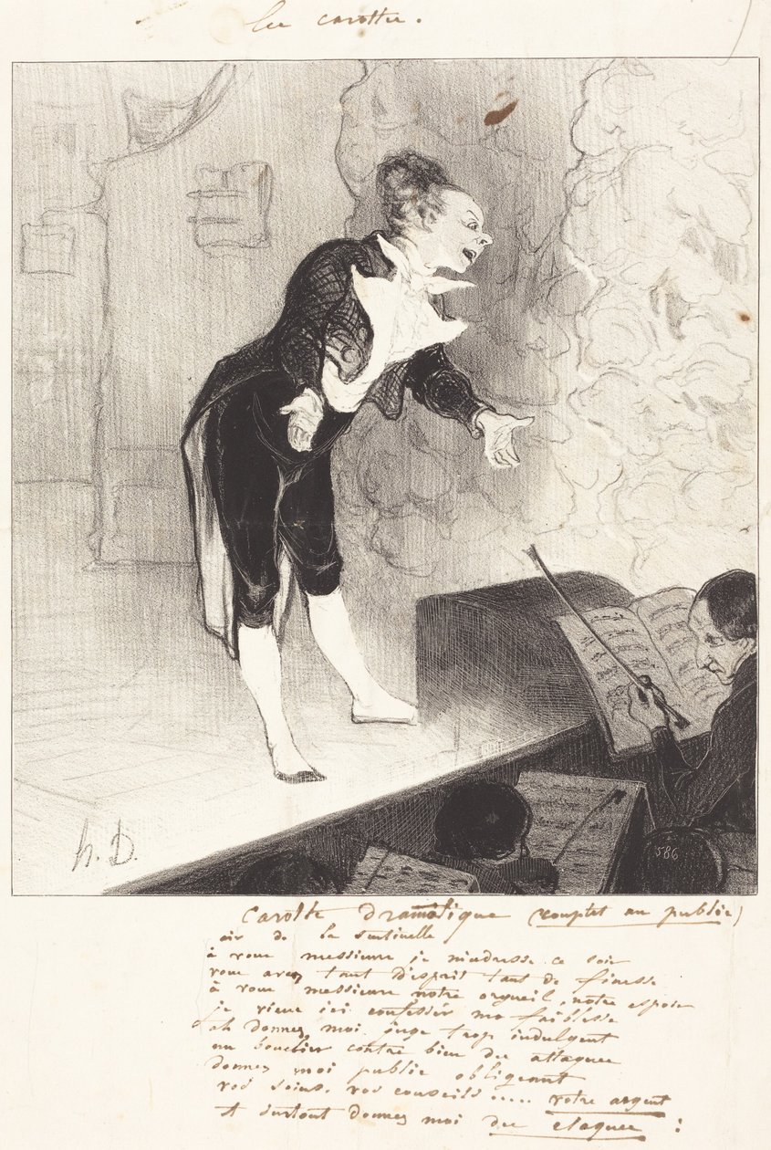 Dramatisk gulrot av Honoré Daumier