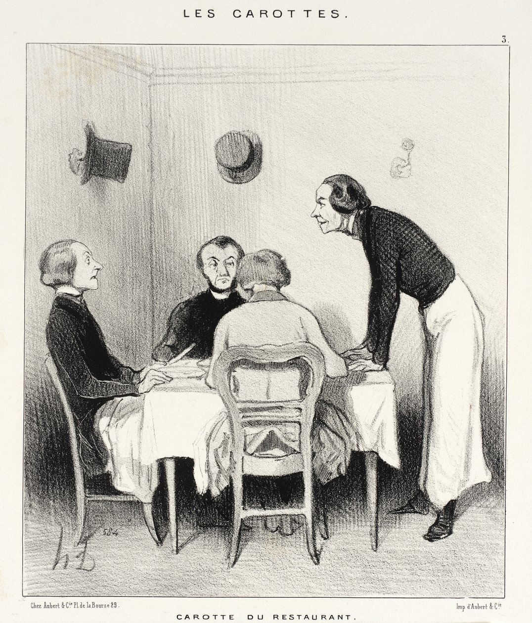 Gulrot fra restauranten av Honoré Daumier