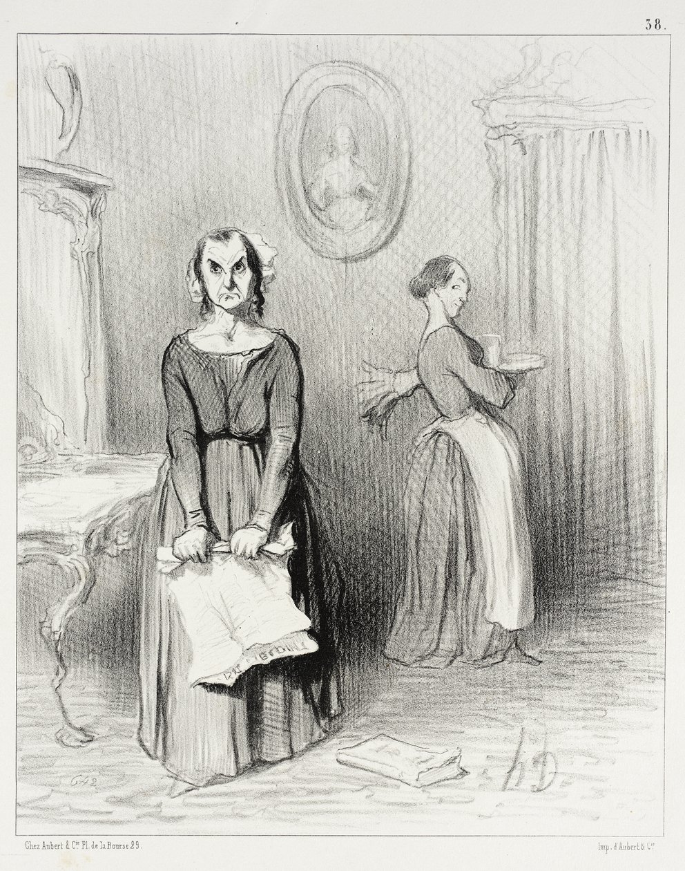 Denne avisen synes verket mitt er ynkelig... av Honoré Daumier