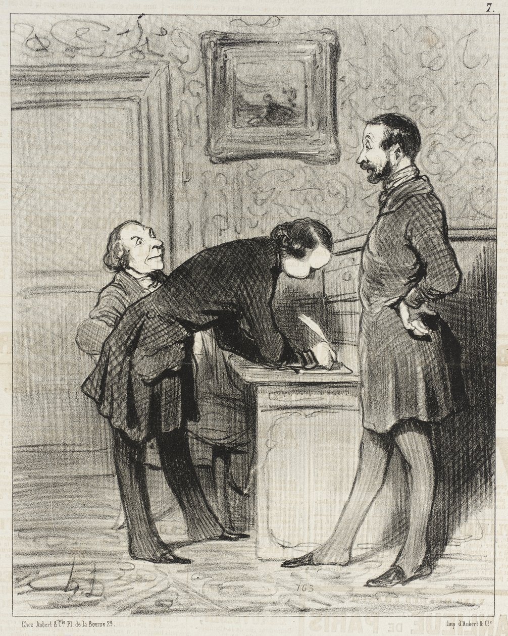 Det er helt riktig, fordi han er vennen Deres... av Honoré Daumier