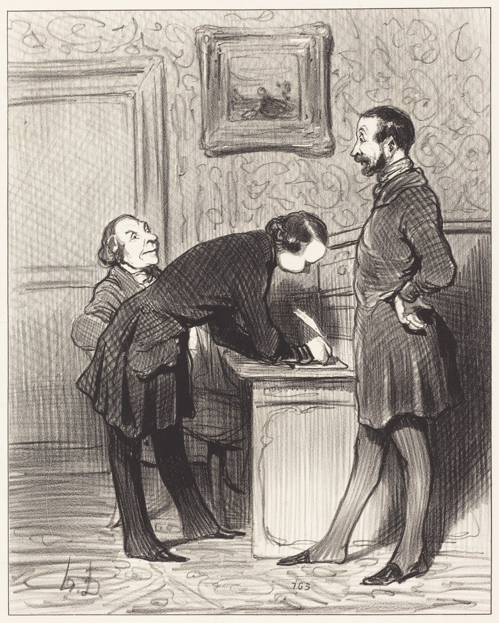 Det er nettopp fordi han er vennen Deres... av Honoré Daumier