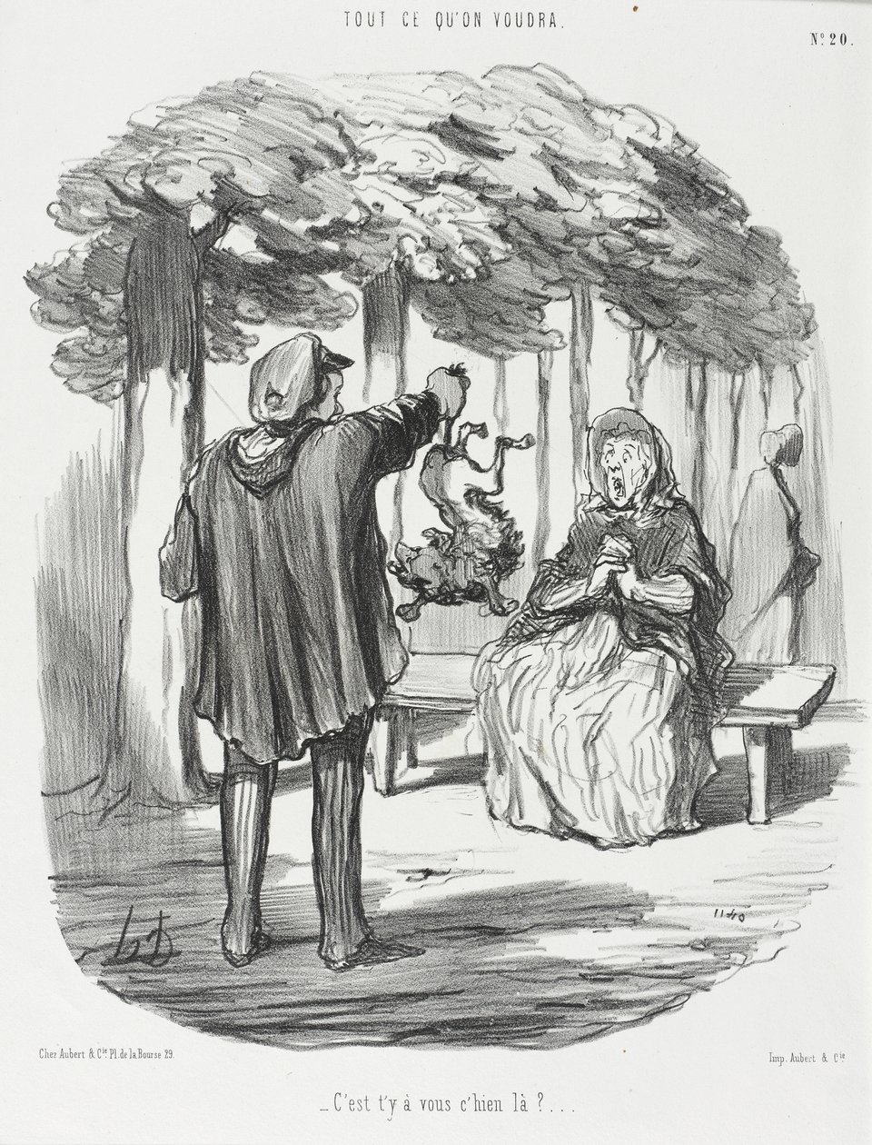 Er den hunden der borte deres? av Honoré Daumier
