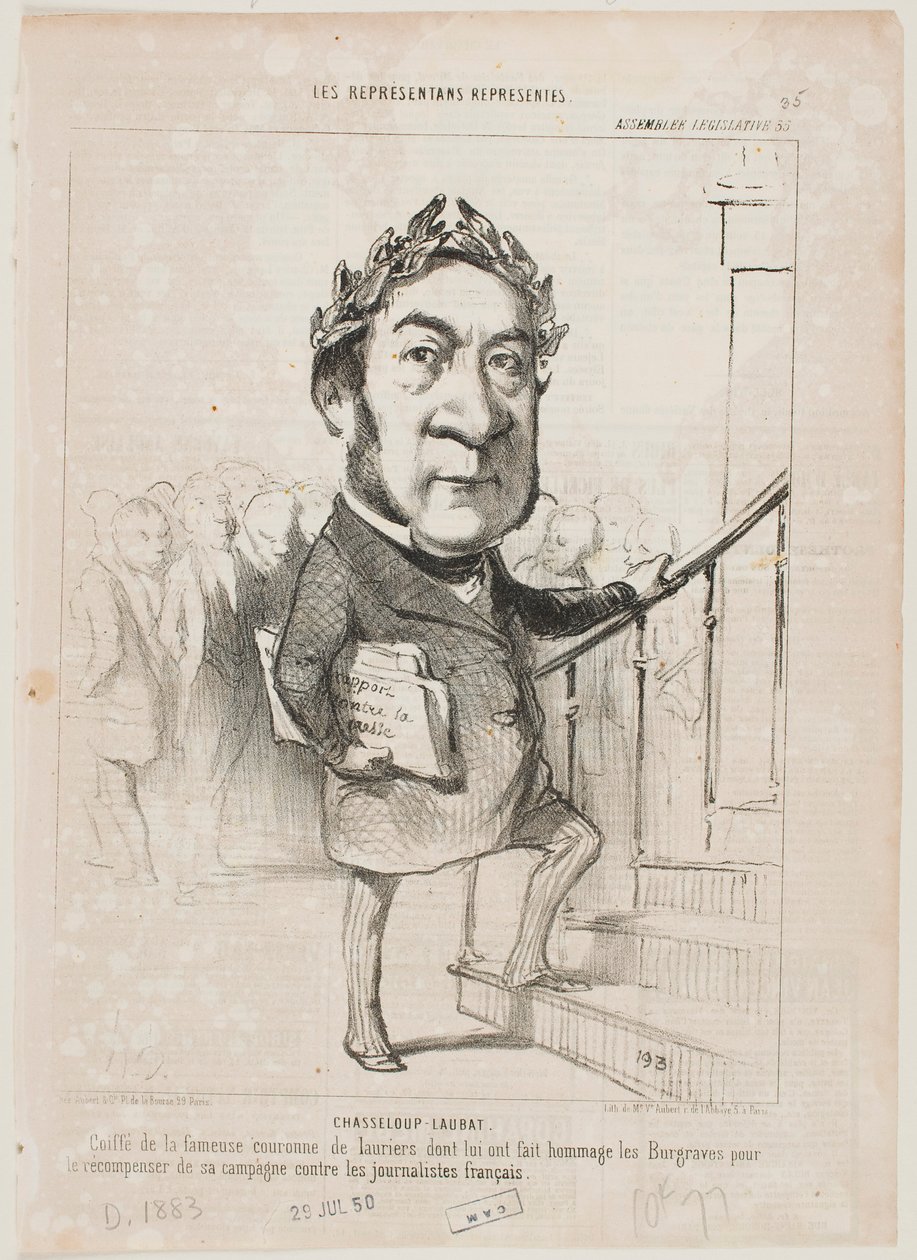 Chasseloup-Laubat av Honoré Daumier