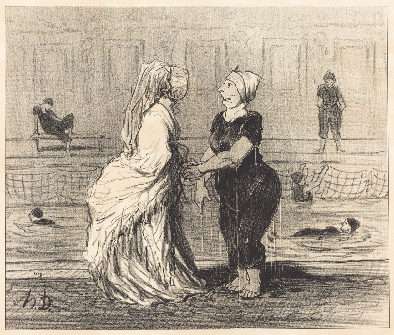 Kjære baronesse, jeg gratulerer Dem... av Honoré Daumier