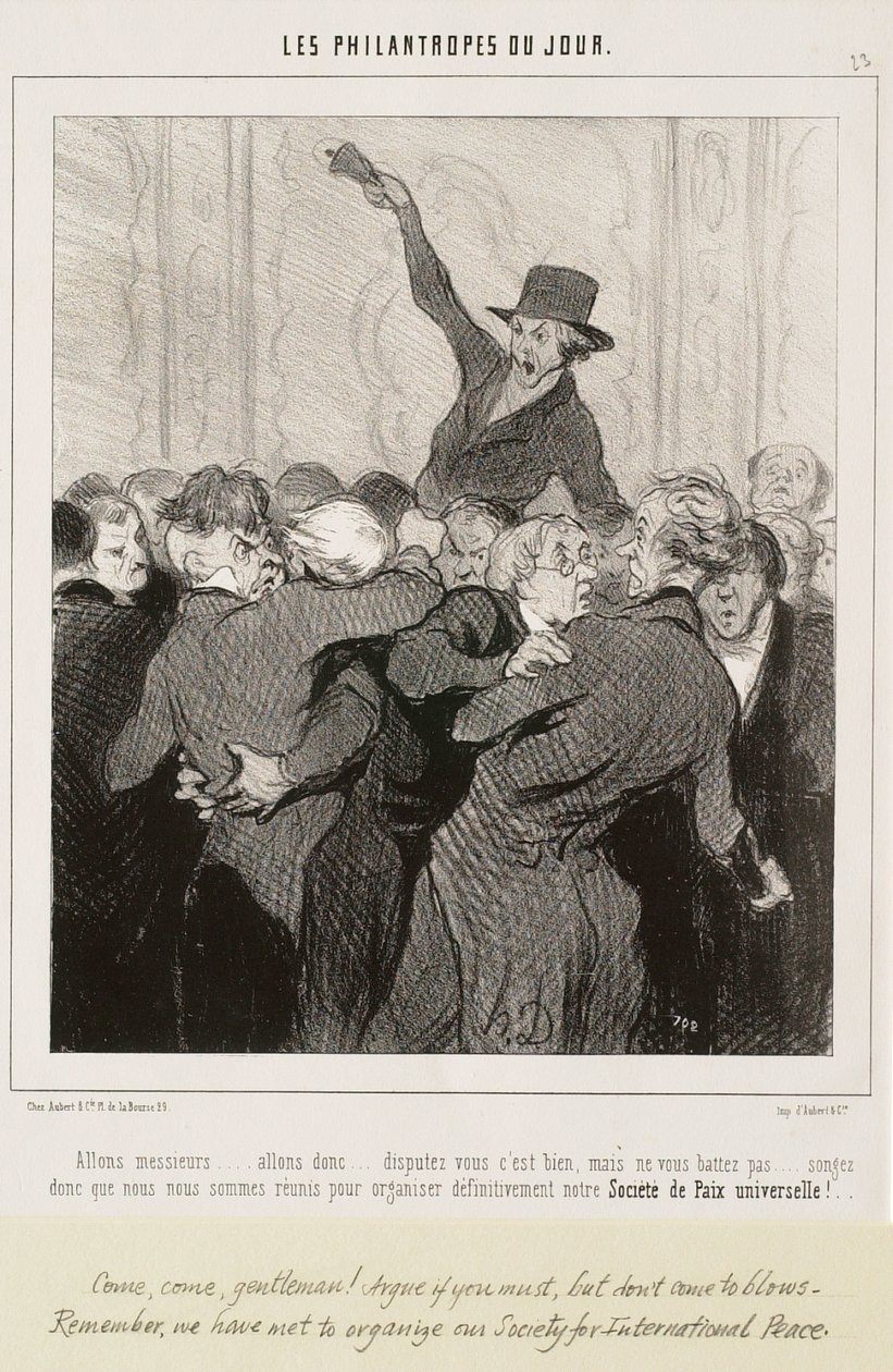 Kom igjen, mine herrer... Krangle, det er bra av Honoré Daumier