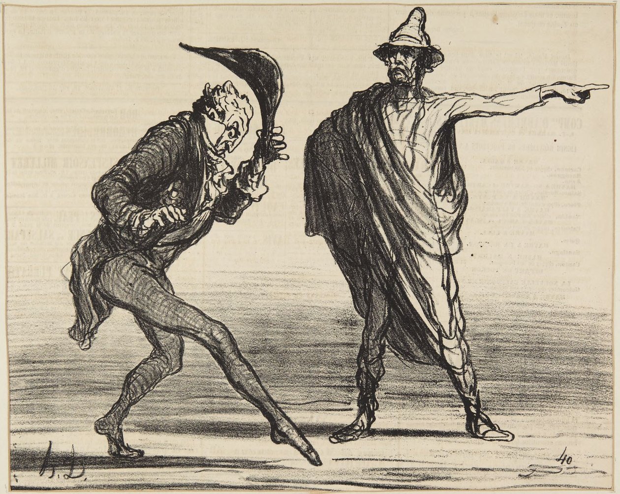 «Hvordan forholdene for tiden er i Toscana...» av Honoré Daumier