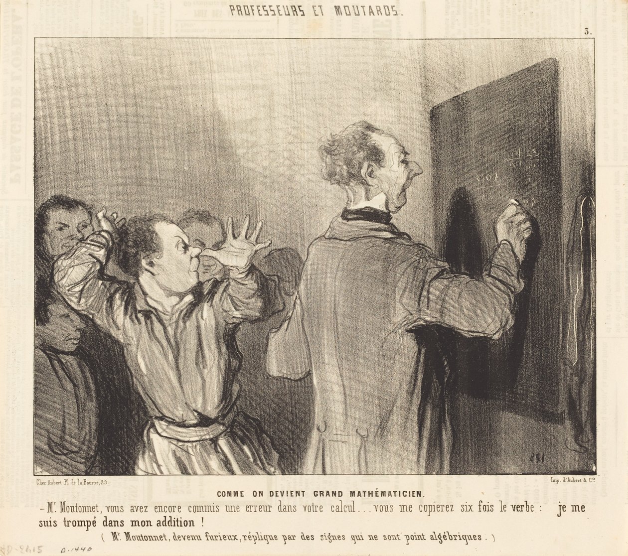 Hvordan man blir en stor matematiker av Honoré Daumier
