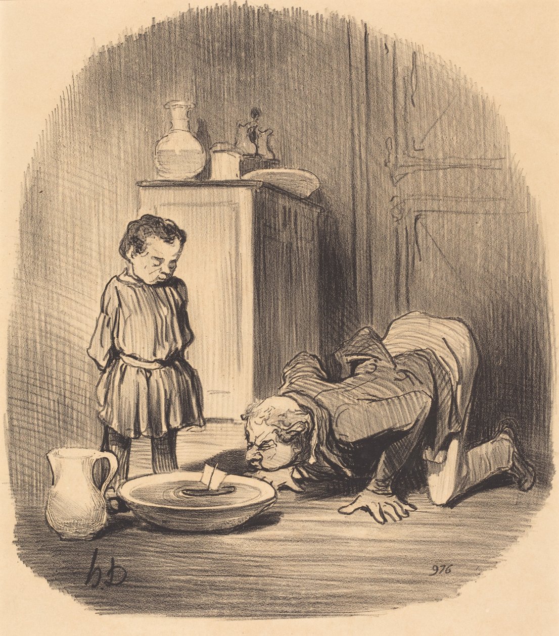 Hvordan man gir... smak for seiling av Honoré Daumier