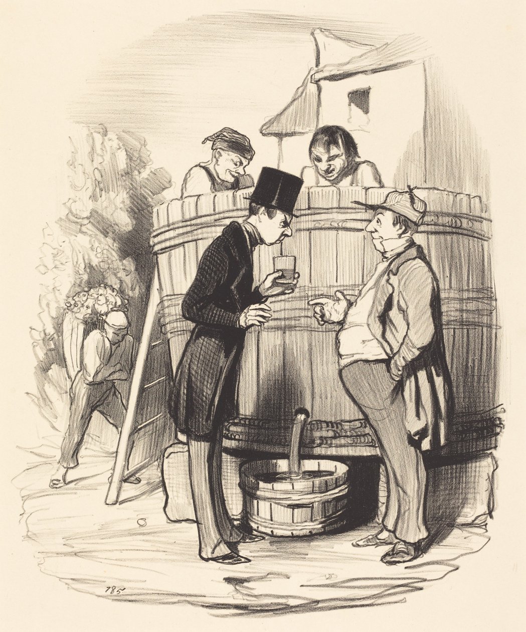 Hva synes De om denne lille vinen der... av Honoré Daumier