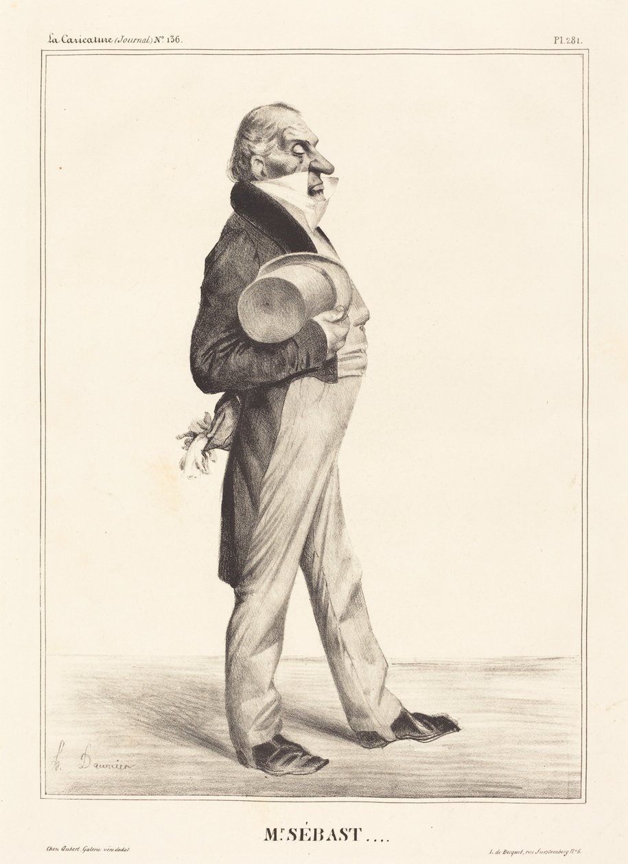 Greve Horace Sébastiani av Honoré Daumier