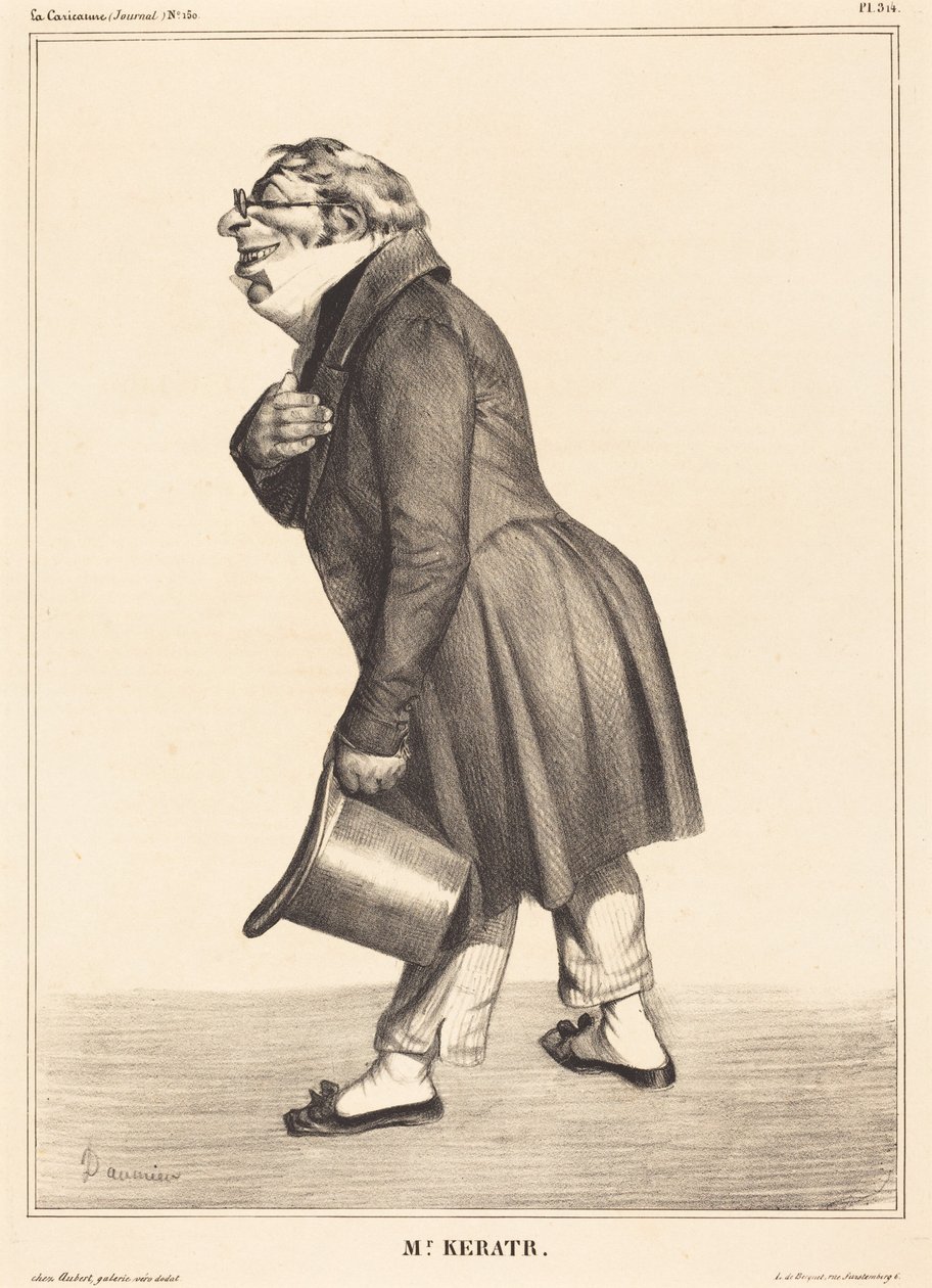 Grev de Kératry av Honoré Daumier