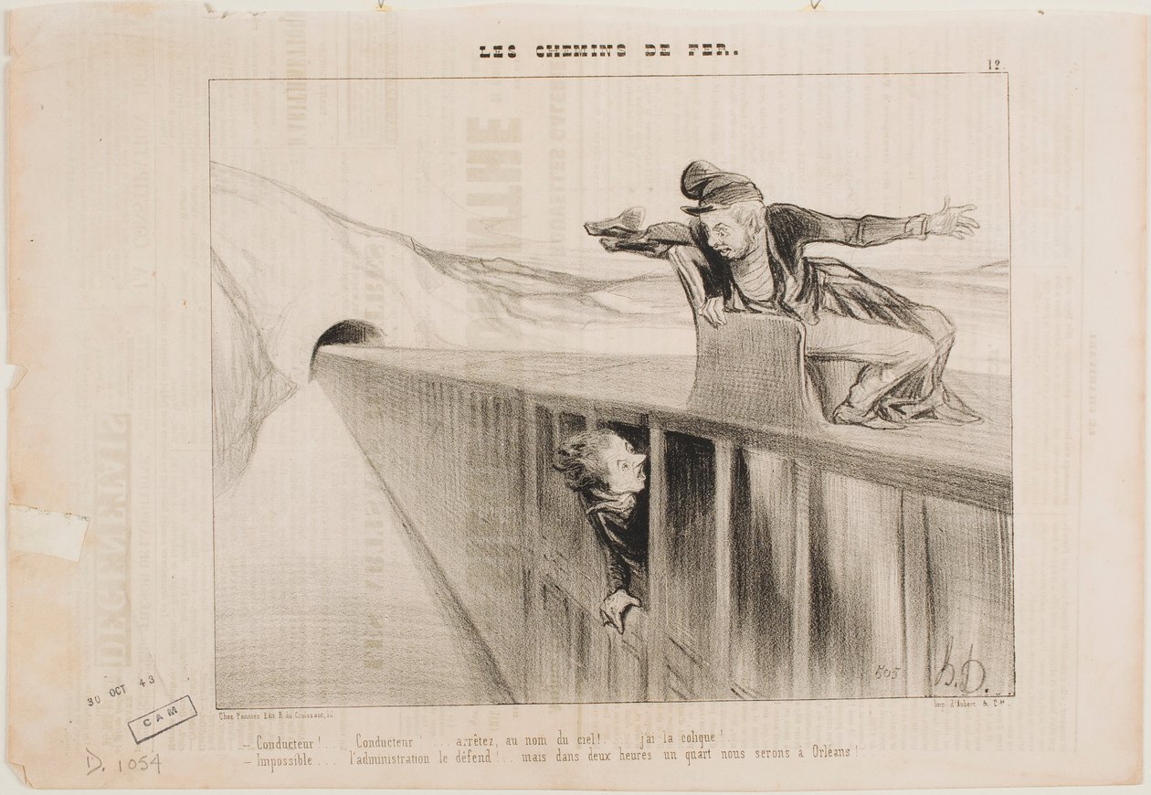 Konduktør! Konduktør! av Honoré Daumier