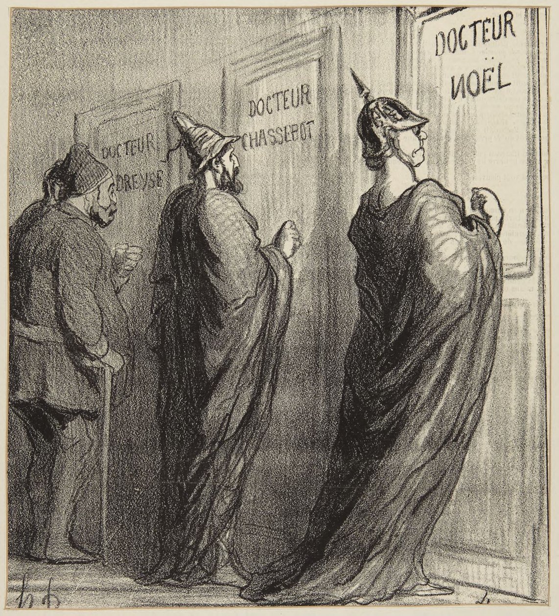 «Ikke gratis konsultasjoner» av Honoré Daumier