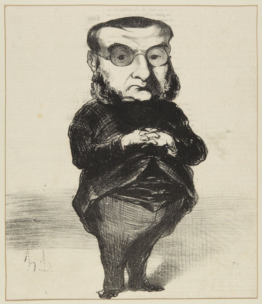 «Coquerel» av Honoré Daumier