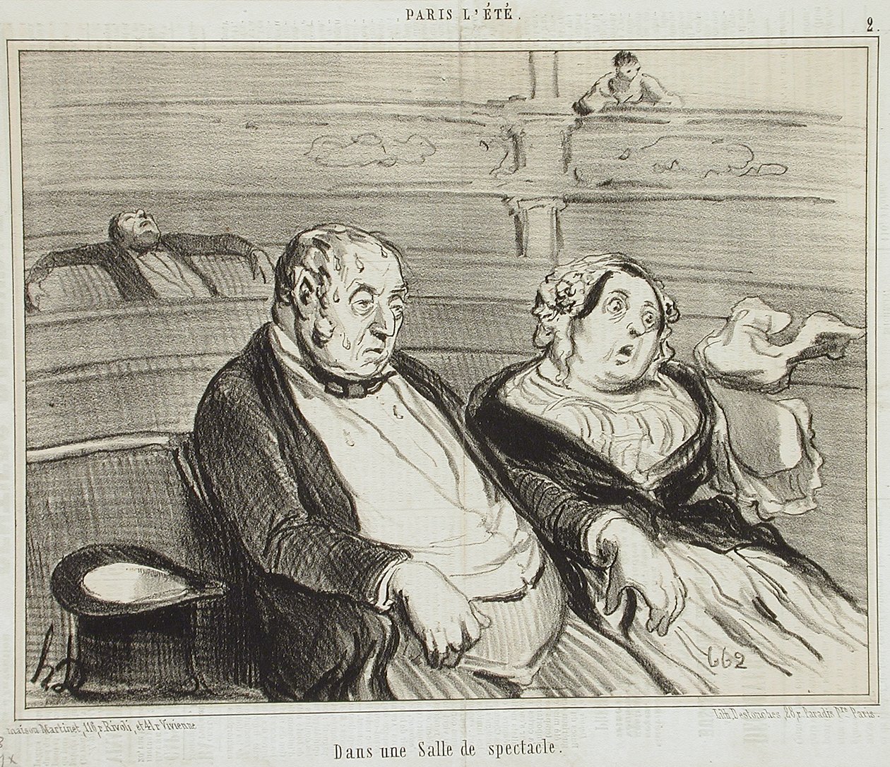 I en teatersal av Honoré Daumier