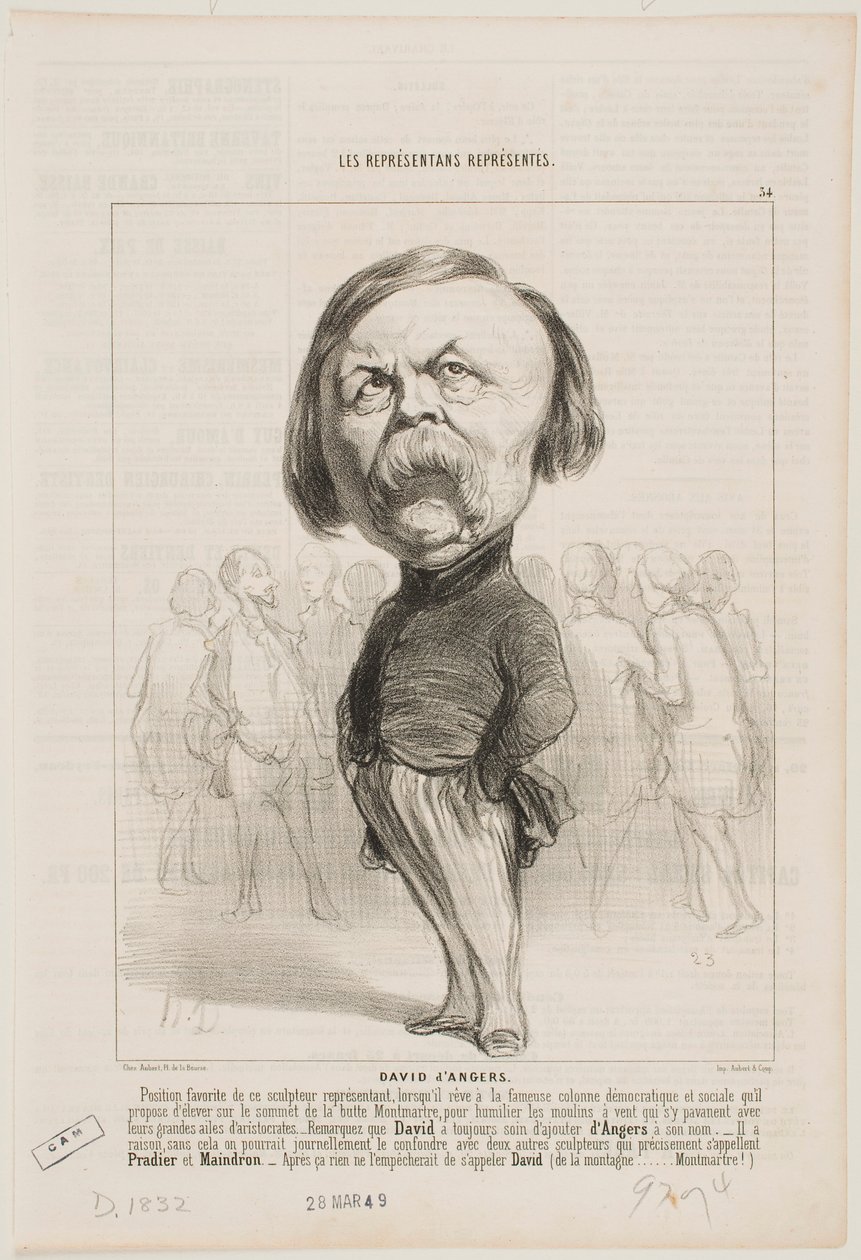 David d’Angers av Honoré Daumier
