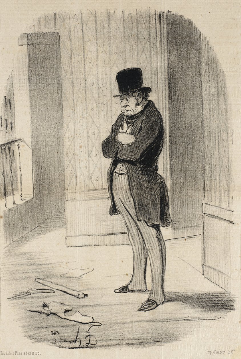 Flyttet!... av Honoré Daumier