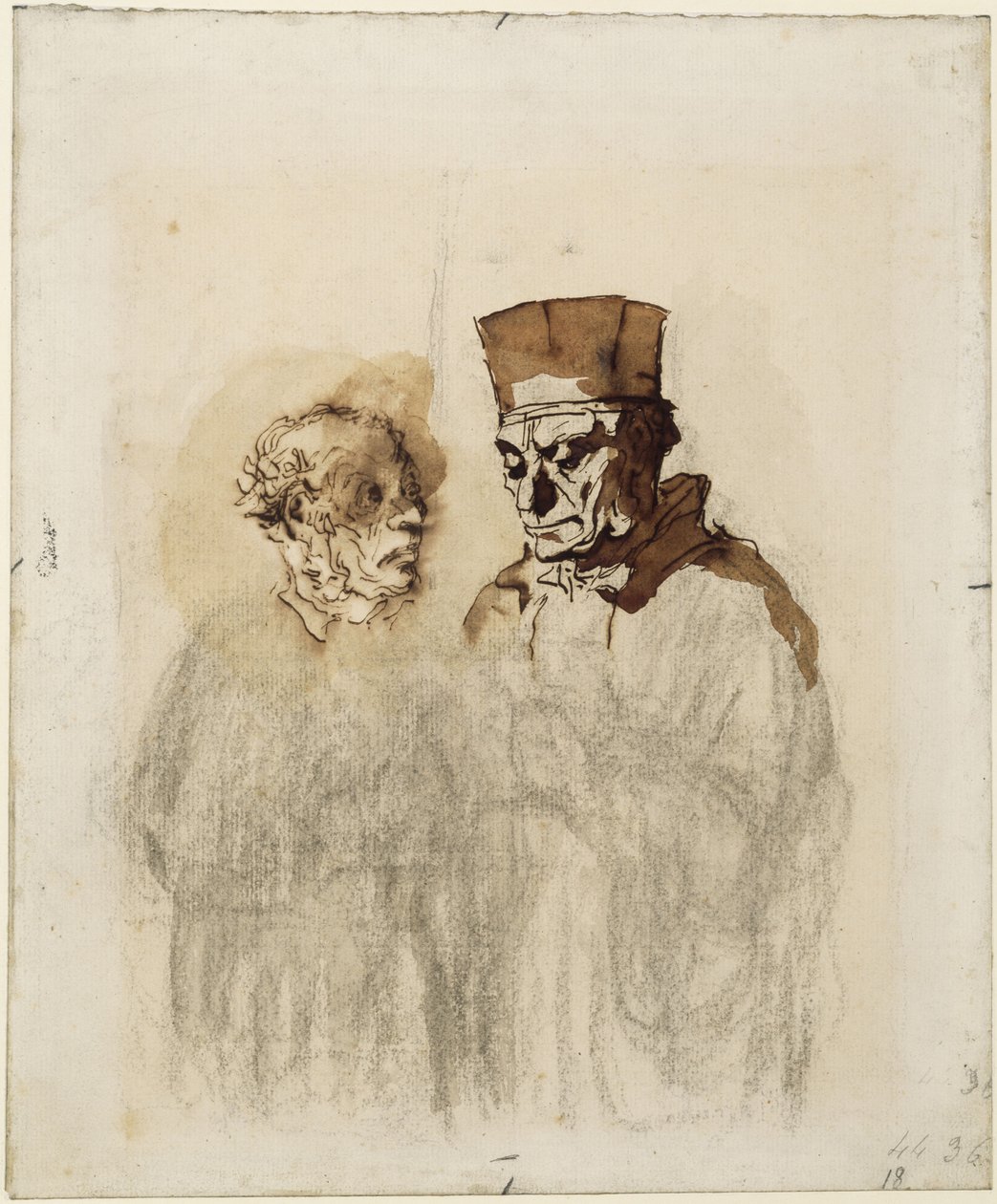 Advokaten og hans klient av Honoré Daumier