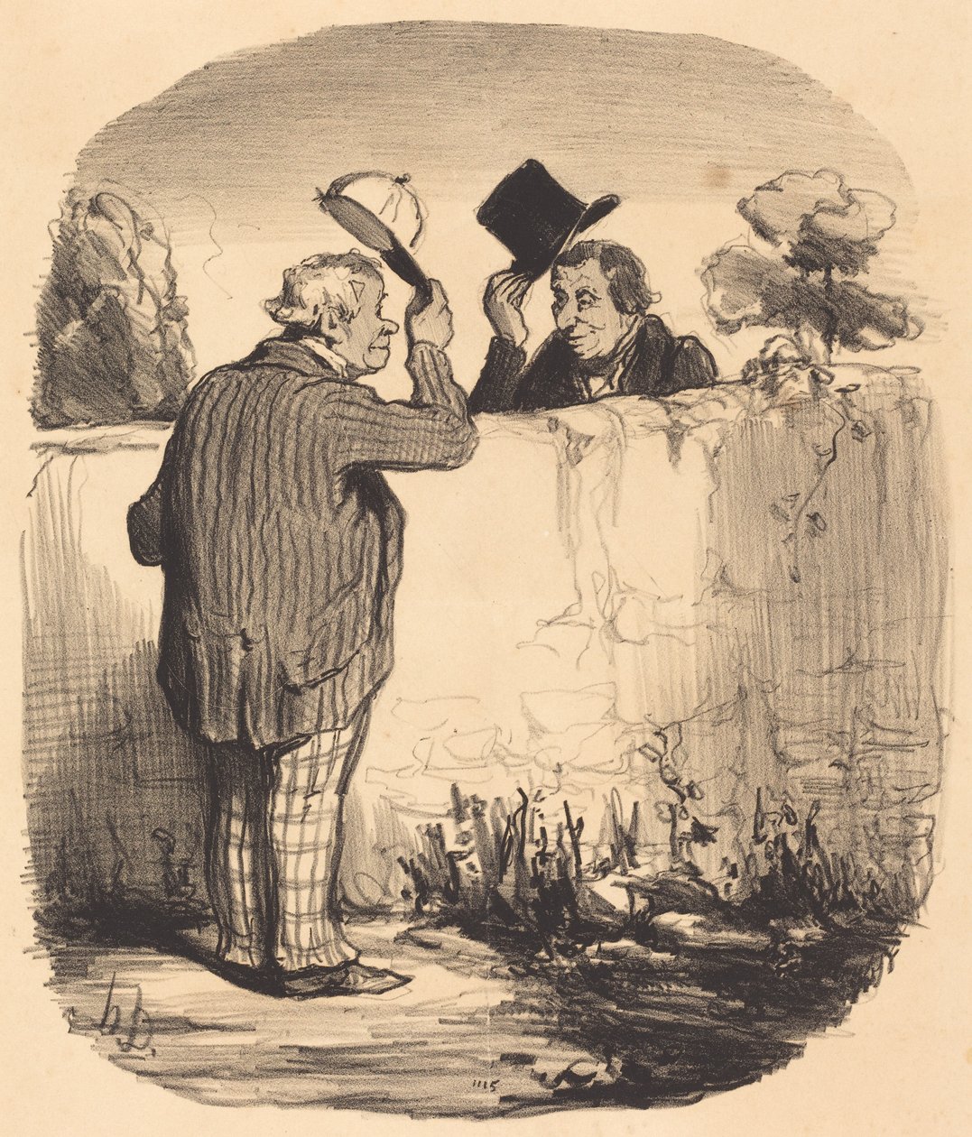 To gode naboer av Honoré Daumier