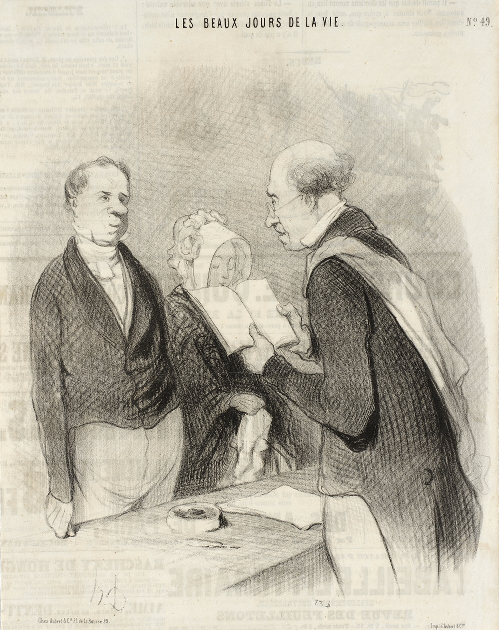 Foran ordføreren av Honoré Daumier
